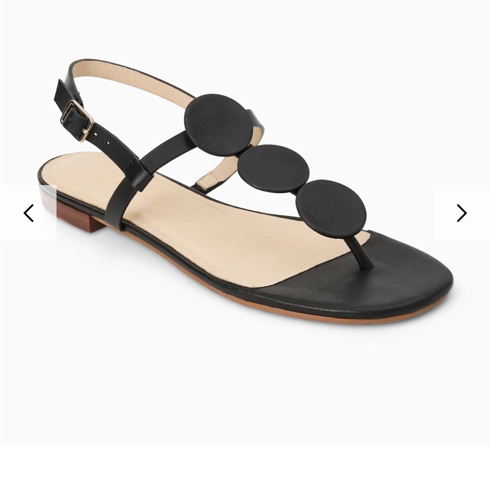 Jack Rogers Black Worth Flat Sandals